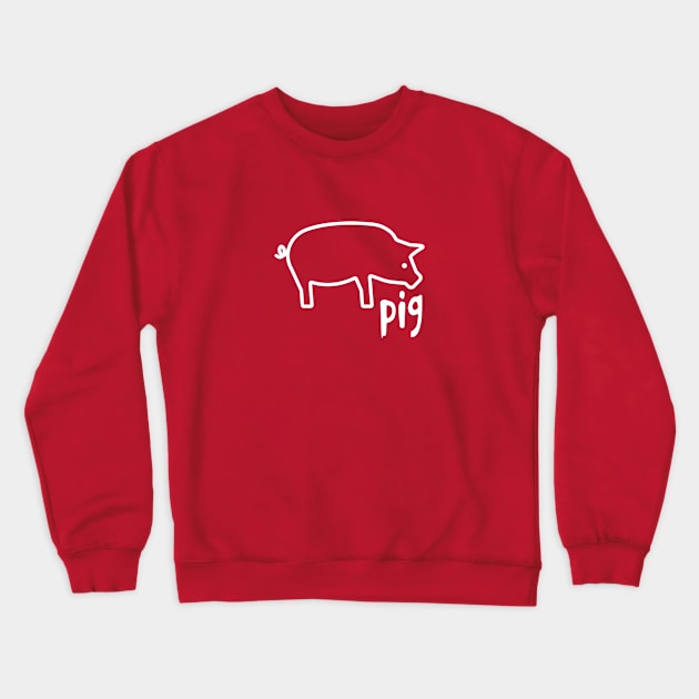 Pig Crewneck Sweatshirt by jimmythedog